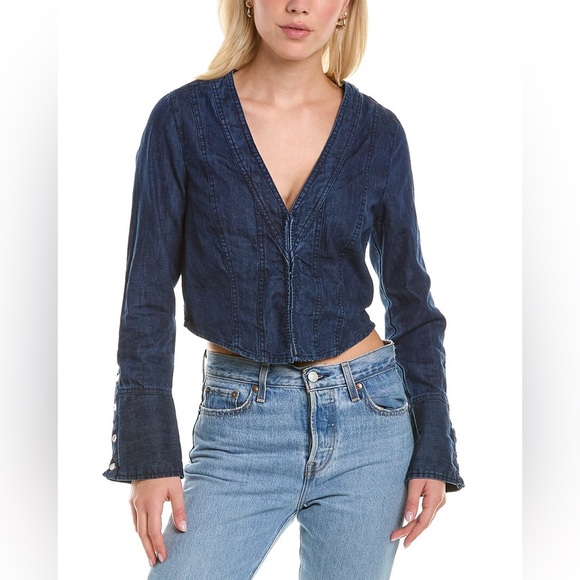 FREE PEOPLE Caroline 100% Cotton Top - Picture 4 of 8